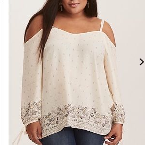 Cold shoulder top